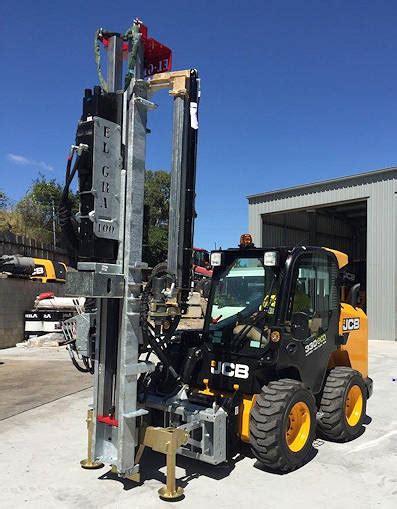 skid steer post drivers for sale elgra|elgra engineering tractor mounted.